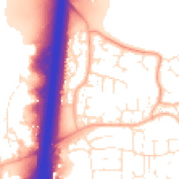 Daytime road noise heatmap for GL20 8RB