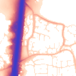 Daytime road noise heatmap for GL20 8RG