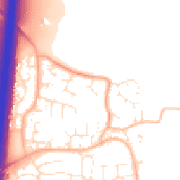 Daytime road noise heatmap for GL20 8RN