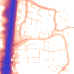 Daytime road noise heatmap for GL20 8RS
