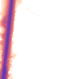 Night-time road noise heatmap for GL20 8RX