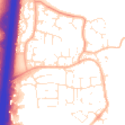 Daytime road noise heatmap for GL20 8SE