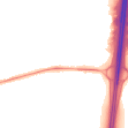Night-time road noise heatmap for GL20 8SG