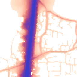 Daytime road noise heatmap for GL20 8SX