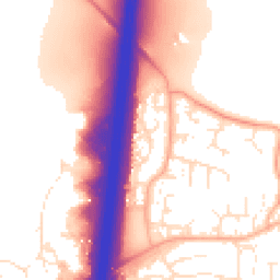 Daytime road noise heatmap for GL20 8TJ