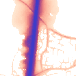 Daytime road noise heatmap for GL20 8TL