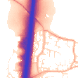 Daytime road noise heatmap for GL20 8TN