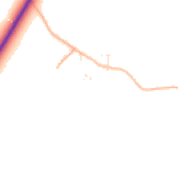Daytime road noise heatmap for GL20 8TR