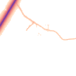 Daytime road noise heatmap for GL20 8TS