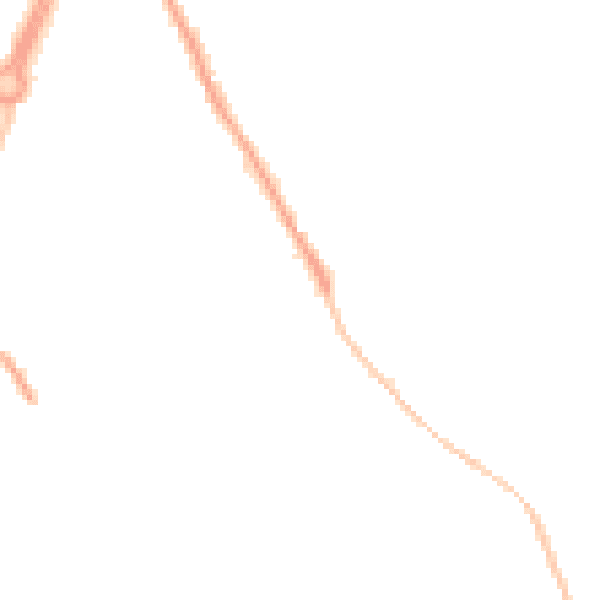 Night-time road noise heatmap for GL4 6AE