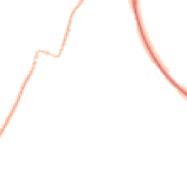 Night-time road noise heatmap for GL4 8BP