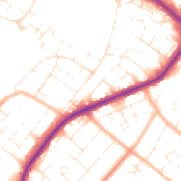 Daytime road noise heatmap for GL51 0AZ