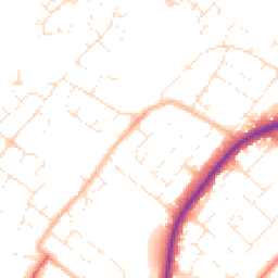 Daytime road noise heatmap for GL51 0DE