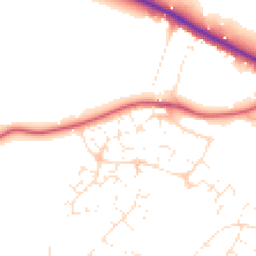 Daytime road noise heatmap for GL51 0QN