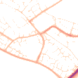 Daytime road noise heatmap for GL51 3EB