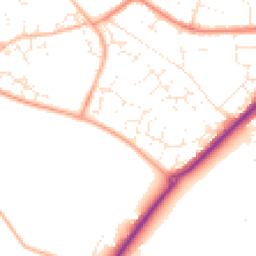 Daytime road noise heatmap for GL51 3YU