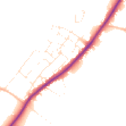 Daytime road noise heatmap for GL51 4SJ