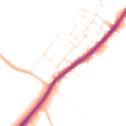 Daytime road noise heatmap for GL51 4SW