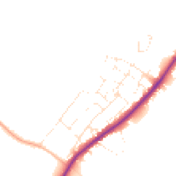 Daytime road noise heatmap for GL51 4SY