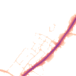 Daytime road noise heatmap for GL51 4TD