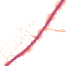 Daytime road noise heatmap for GL51 4TH