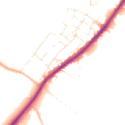 Daytime road noise heatmap for GL51 4TN