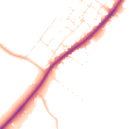 Daytime road noise heatmap for GL51 4TW