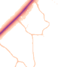 Daytime road noise heatmap for GL51 4TY
