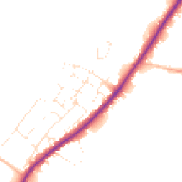Daytime road noise heatmap for GL51 4UN