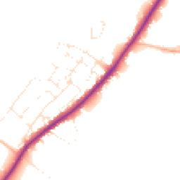 Daytime road noise heatmap for GL51 4XJ