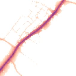 Daytime road noise heatmap for GL51 4XN