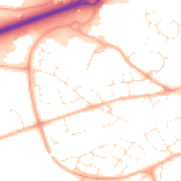 Daytime road noise heatmap for GL51 6LD