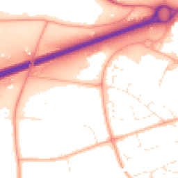 Daytime road noise heatmap for GL51 6RF