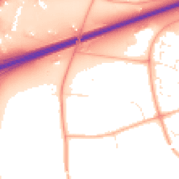 Daytime road noise heatmap for GL51 6RH