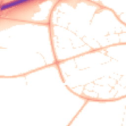 Daytime road noise heatmap for GL51 6RT