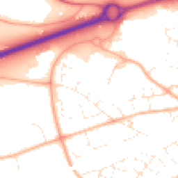 Daytime road noise heatmap for GL51 6SQ