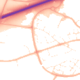 Daytime road noise heatmap for GL51 6TX