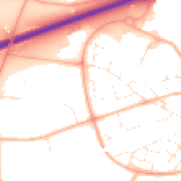 Daytime road noise heatmap for GL51 6TY