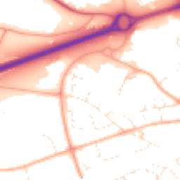 Daytime road noise heatmap for GL51 6UA