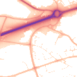 Daytime road noise heatmap for GL51 6UH