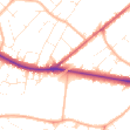 Daytime road noise heatmap for GL51 7AF