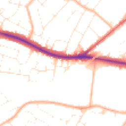Daytime road noise heatmap for GL51 7AU