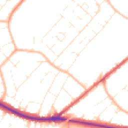 Daytime road noise heatmap for GL51 7EW