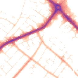 Daytime road noise heatmap for GL51 7JB