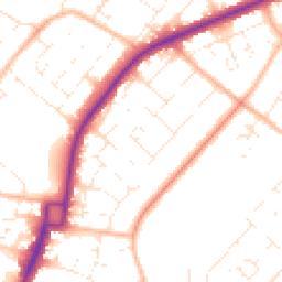 Daytime road noise heatmap for GL51 7NF