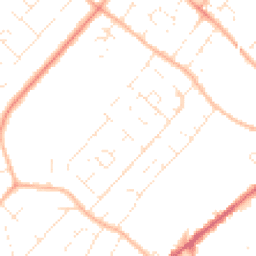 Daytime road noise heatmap for GL51 8DA