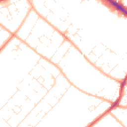 Daytime road noise heatmap for GL51 8HN