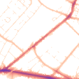 Daytime road noise heatmap for GL51 8NJ