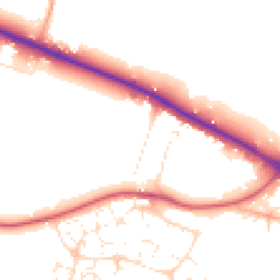 Daytime road noise heatmap for GL51 9SN