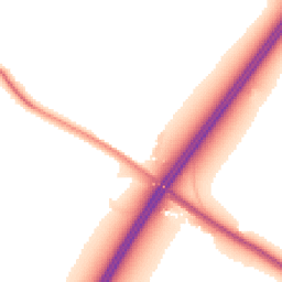 Night-time road noise heatmap for GL51 9TN